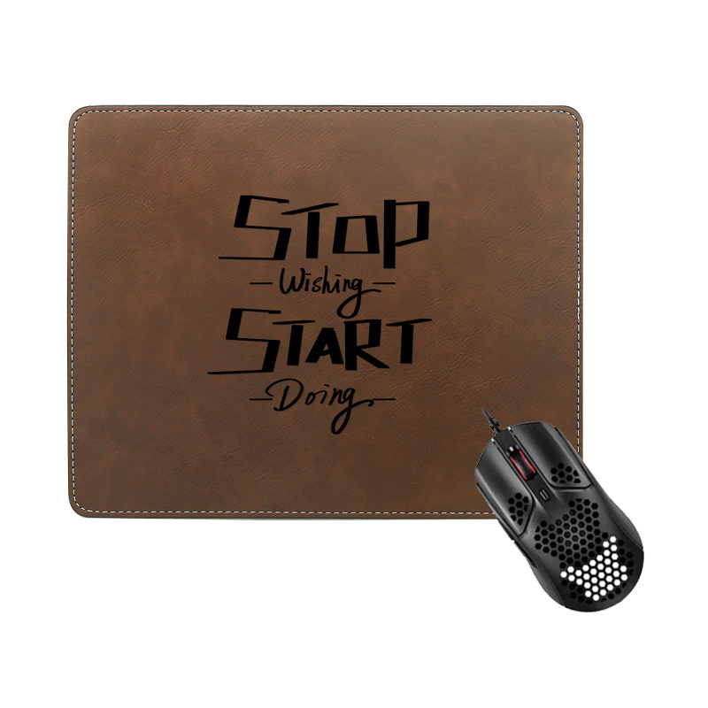 Lazerlenebilir Suni Deri Dikdörtgen Mouse Pad 25*20cm