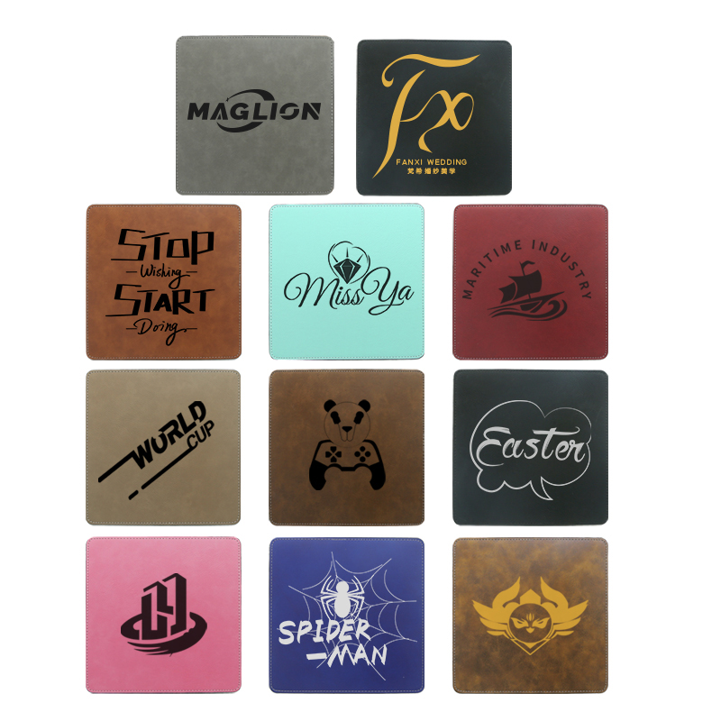 Lazerlenebilir Suni Deri Kare Mouse Pad 20*20cm