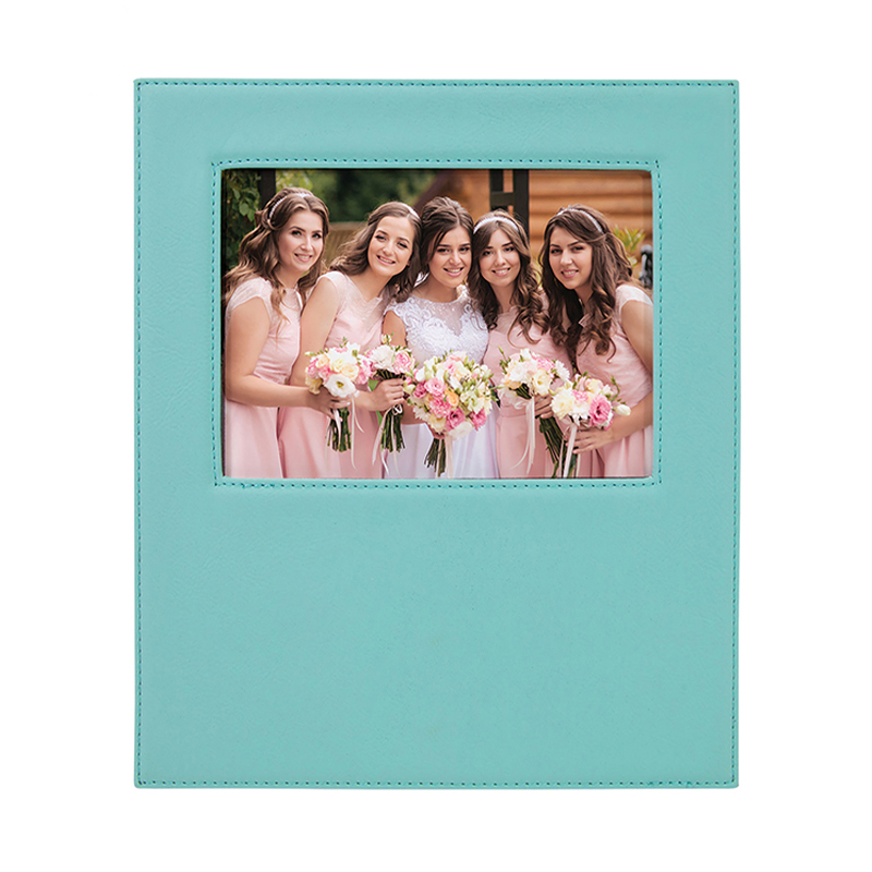 4 1/4' x 7 7/8' Gravür Alanlı 4' x 6' Suni Deri Fotoğraf Çerçevesi 4 1/4' x 7 7/8' Gravür Alanlı 4' x 6' Suni Deri Fotoğraf Çerçevesi
