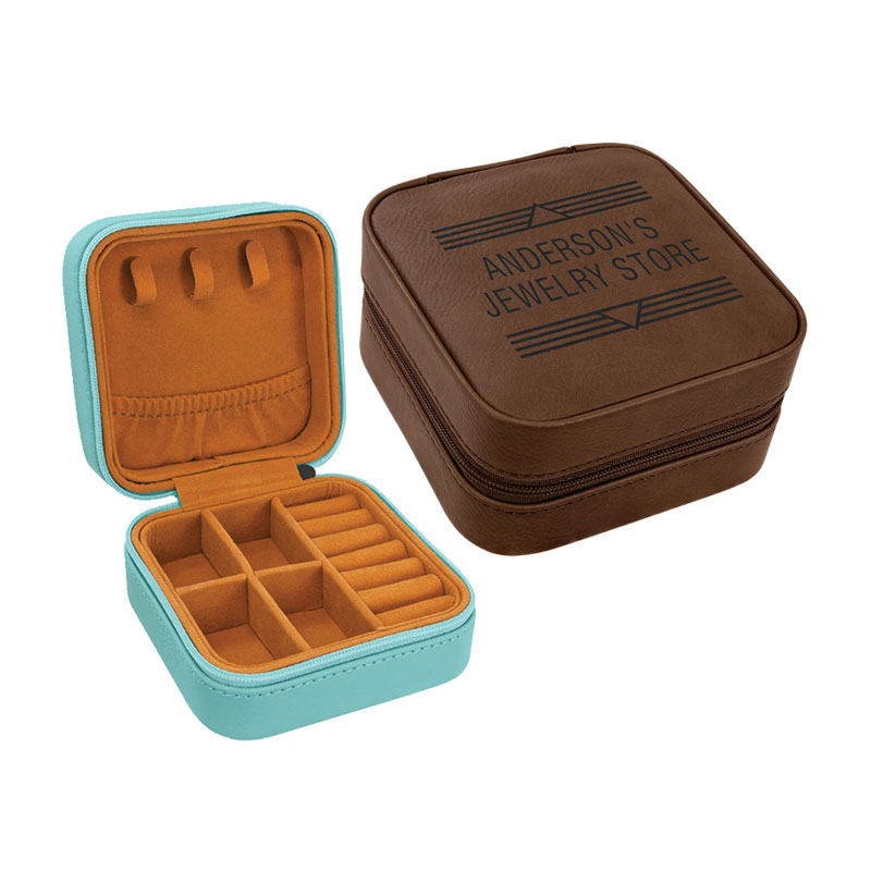 4×4 Lazerlenebilir Suni Deri Seyahat Mücevher Kutusu Bronz Astarlı 4×4 Lazerlenebilir Suni Deri Seyahat Mücevher Kutusu Bronz Astarlı