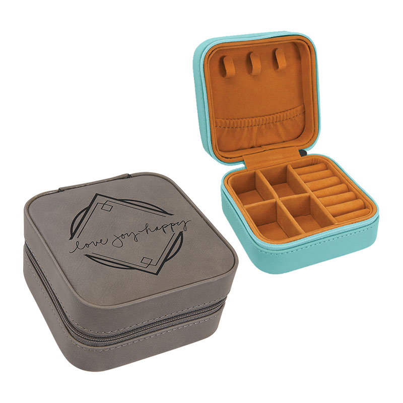 4×4 Lazerlenebilir Suni Deri Seyahat Mücevher Kutusu Bronz Astarlı 4×4 Lazerlenebilir Suni Deri Seyahat Mücevher Kutusu Bronz Astarlı