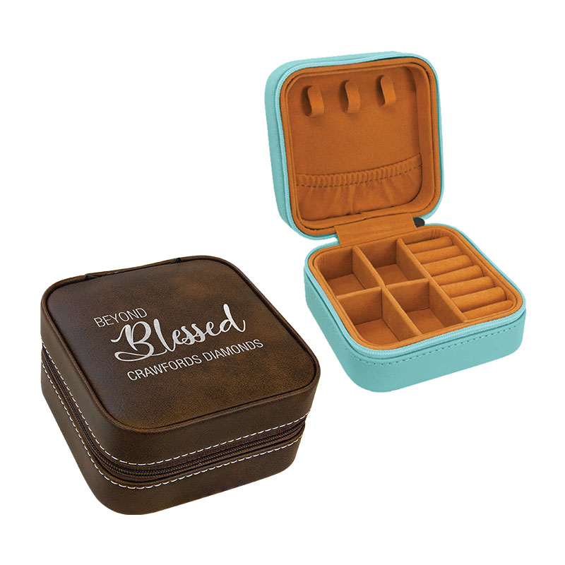 4×4 Lazerlenebilir Suni Deri Seyahat Mücevher Kutusu Bronz Astarlı 4×4 Lazerlenebilir Suni Deri Seyahat Mücevher Kutusu Bronz Astarlı
