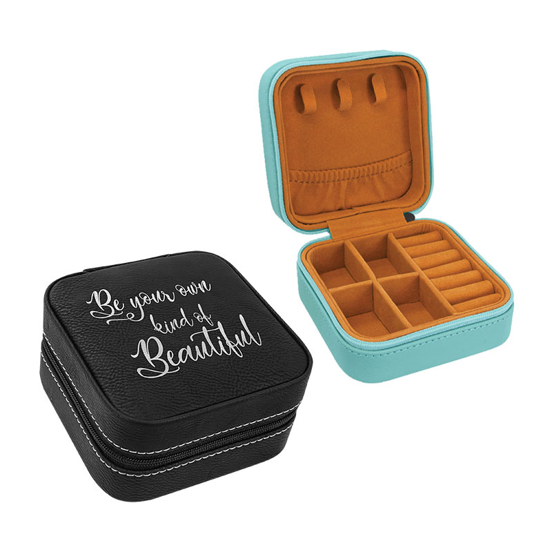 4×4 Lazerlenebilir Suni Deri Seyahat Mücevher Kutusu Bronz Astarlı 4×4 Lazerlenebilir Suni Deri Seyahat Mücevher Kutusu Bronz Astarlı