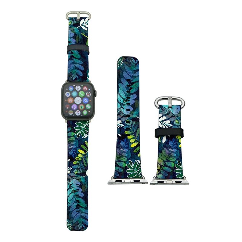1/2/3-42mm Serisi için Süblimasyon PU Deri Apple Watch Kordonları 1/2/3-42mm Serisi için Süblimasyon PU Deri Apple Watch Kordonları