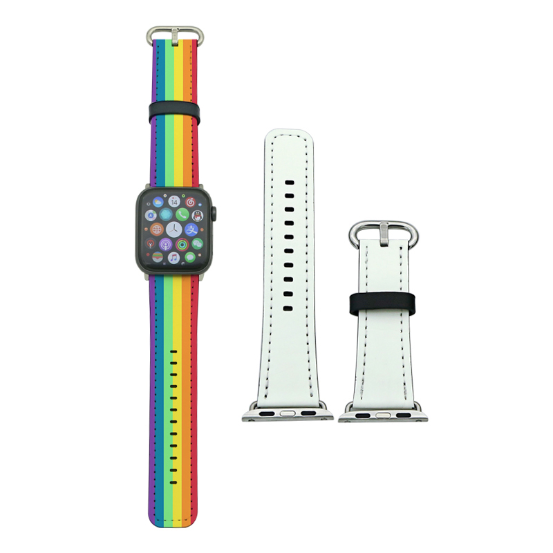 4/5-40mm Serisi için Süblimasyon PU Deri Apple iWatch Kordonlar 4/5-40mm Serisi için Süblimasyon PU Deri Apple iWatch Kordonlar