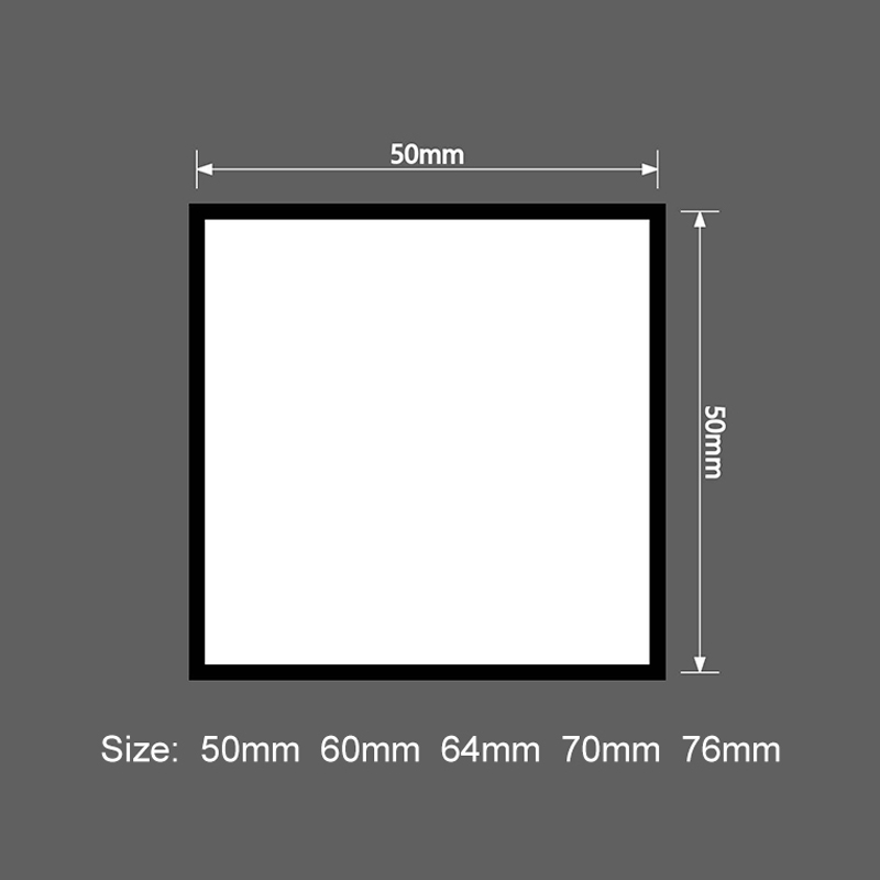 2 1/2' x 2 1/2' Yapışkanlı Kare Süblimasyon Deri Yamalar