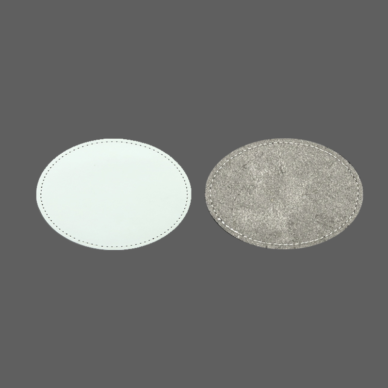3 1/2' x 2 1/2' Yapışkanlı Oval Süblimasyon Deri Yamalar 3 1/2' x 2 1/2' Yapışkanlı Oval Süblimasyon Deri Yamalar