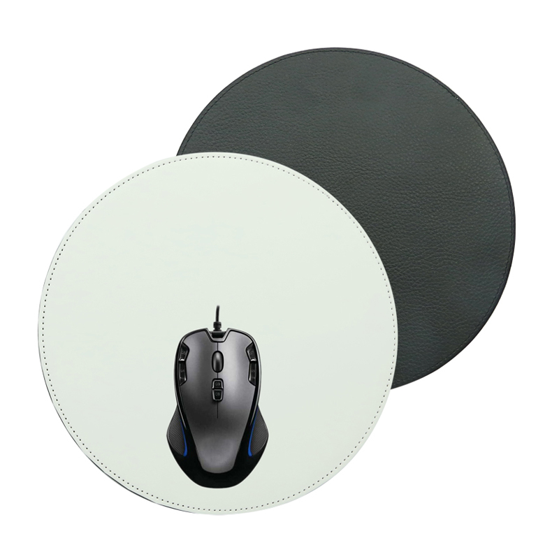 Süblimasyon Pu Deri Mouse Pad - Yuvarlak Süblimasyon Pu Deri Mouse Pad - Yuvarlak