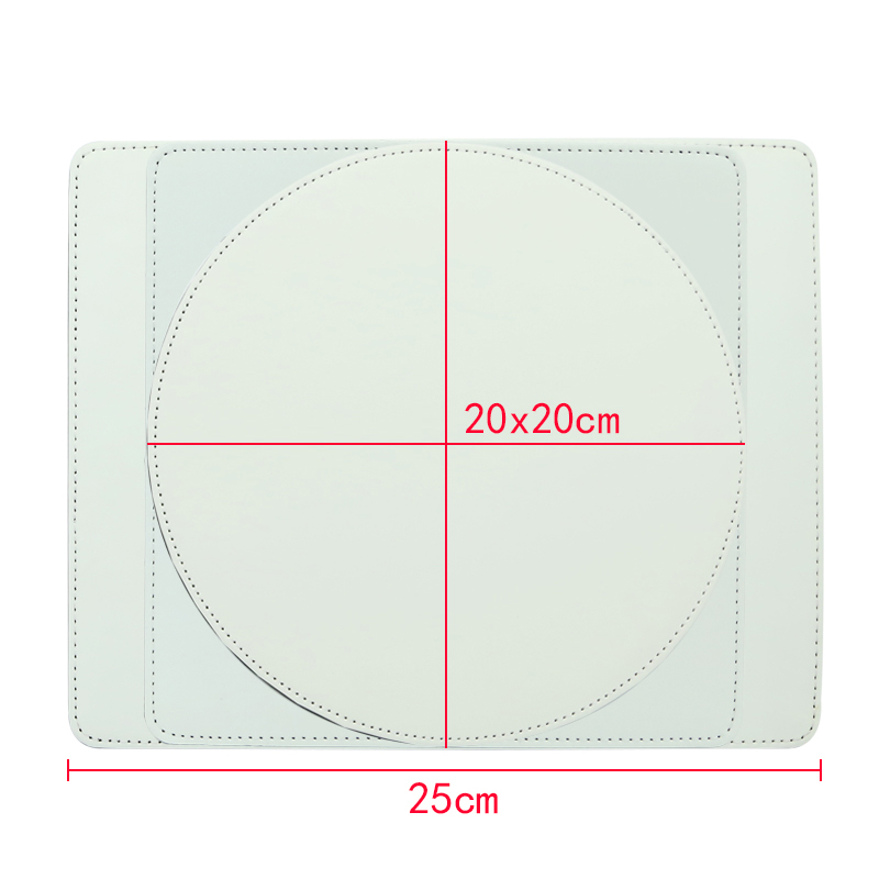 Süblimasyon Pu Deri Mouse Pad - Yuvarlak Süblimasyon Pu Deri Mouse Pad - Yuvarlak