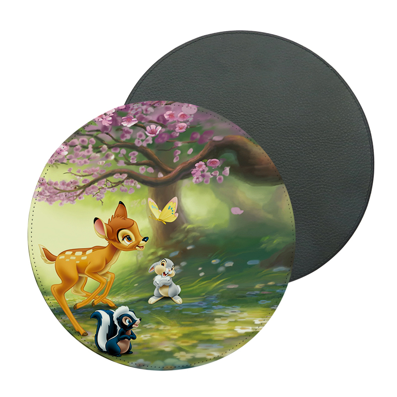 Süblimasyon Pu Deri Mouse Pad - Yuvarlak Süblimasyon Pu Deri Mouse Pad - Yuvarlak